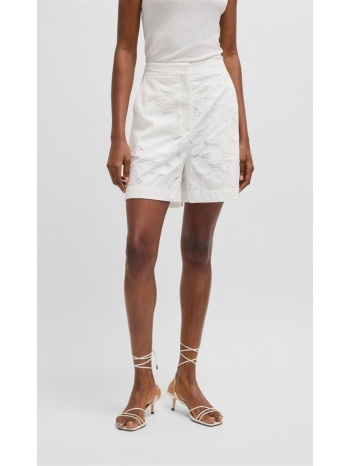 boss γυναικείο σορτς με κεντητό μοτίβο και ψηλή μέση σε προσφορά