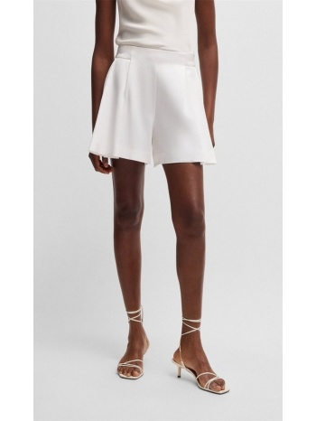 boss γυναικείο σορτς με πιέτες και ψηλή μέση relaxed fit σε σε προσφορά