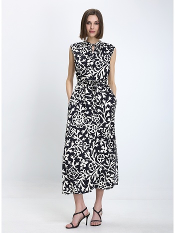 la fee maraboutee γυναικείο φόρεμα regular fit με ζώνη μακρύ σε προσφορά