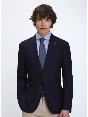 cc collection corneliani ανδρικό σακάκι slim fit παρθένο