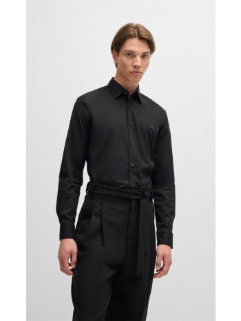 hugo ανδρικό πουκάμισο από stretch βαμβάκι με κλασικό γιακά