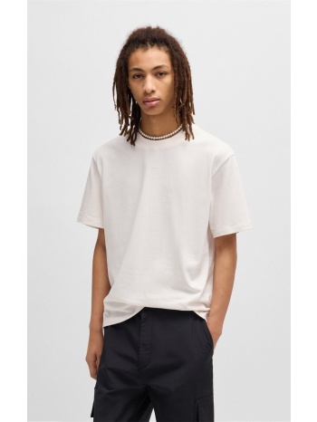 hugo ανδρικό t-shirt από βαμβακερό ζέρσεϊ με τυπωμένο logo σε προσφορά