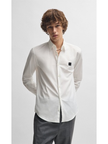hugo ανδρικό πουκάμισο από stretch βαμβάκι με κλασικό γιακά