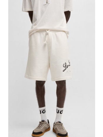 hugo ανδρικό σορτς βαμβακερό terry με logo artwork relaxed σε προσφορά