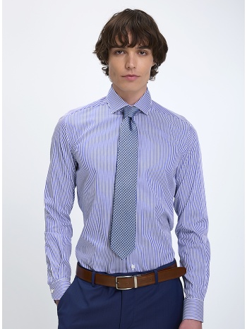 xacus ανδρικό πουκάμισο active με cutaway γιακά slim fit σε