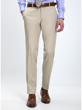 kaiser hoff ανδρικό παντελόνι modern fit σε μπεζ