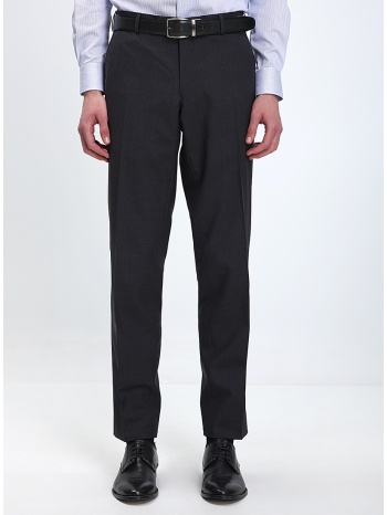 kaiser hoff ανδρικό παντελόνι modern fit σε σκούρο γκρι