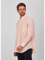 πουκάμισο λινό button down slim fit