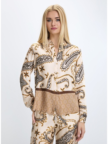 γυναικείο πουκάμισο με boho μοτίβο regular fit σε εμπριμέ σε προσφορά