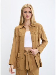 γυναικείο σακάκι regular fit με τσέπες και ζώνη