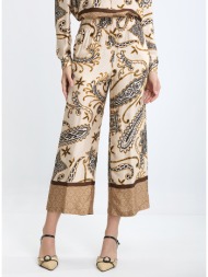 γυναικεία παντελόνα με boho μοτίβο regular fit σε εμπριμέ