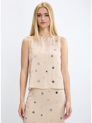 seventy venezia γυναικείο τοπ με διαφάνεια και μεταλλικές σε προσφορά