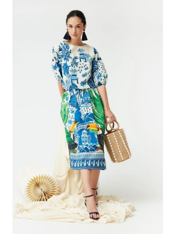 γυναικείο ντε-πιες βαμβακερό με στάμπα regular fit σε σε προσφορά