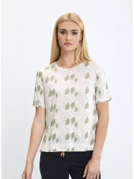 γυναικείο t-shirt regular fit με γεωμετρικό σχέδιο