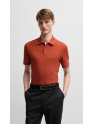 boss ανδρικό polo pallas regular fit από πικέ βαμβάκι με λογότυπο