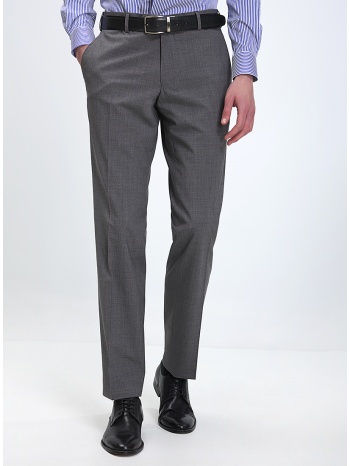 kaiser hoff ανδρικό παντελόνι κανονική γραμμή γκρι