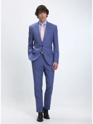 hugo ανδρικό κοστούμι slim fit μπλε