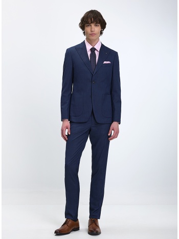 mark up ανδρικό κοστούμι slim fit πολυεστερικό με σε προσφορά