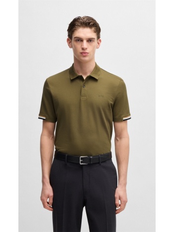 boss ανδρικό polo parlay 147 regular fit από μεταξωμένο σε προσφορά