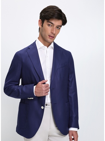 hd x vardas ανδρικό σακάκι regular fit μεταξωτό μονόπετο