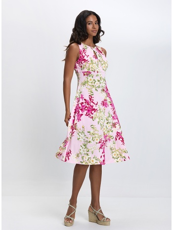 γυναικείο midi φόρεμα με λουλουδάτο μοτίβο regular fit σε σε προσφορά