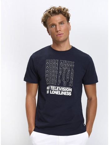 ανδρικό t-shirt βαμβακερό regular fit με στάμπα σε προσφορά