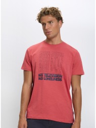 ανδρικό t-shirt βαμβακερό regular fit με στάμπα