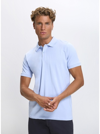 ανδρική μπλούζα polo βαμβακερή regular fit
