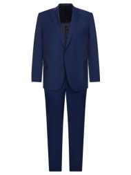 kaiser hoff plus size ανδρικό κοστούμι με σακάκι δύο κουμπιών regular fit σε μπλε