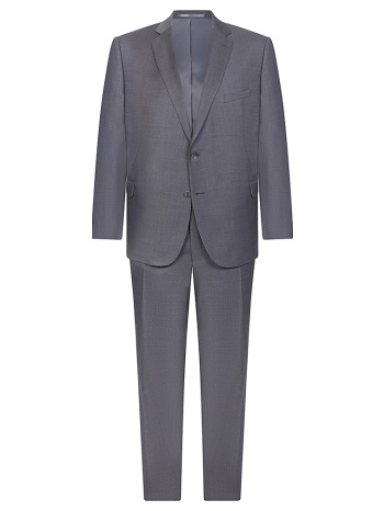 kaiser hoff plus size ανδρικό κοστούμι regular fit σε γκρι