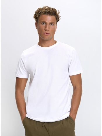 ανδρικό t-shirt regular fit βαμβακερό με στρογγυλή λαιμόκοψη σε προσφορά