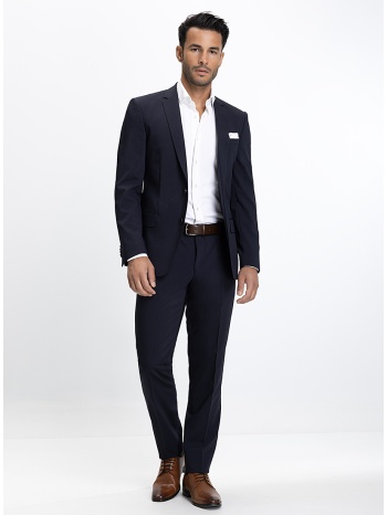 vardas ανδρικό κοστούμι slim fit με γιακά notch από μάλλινο σε προσφορά