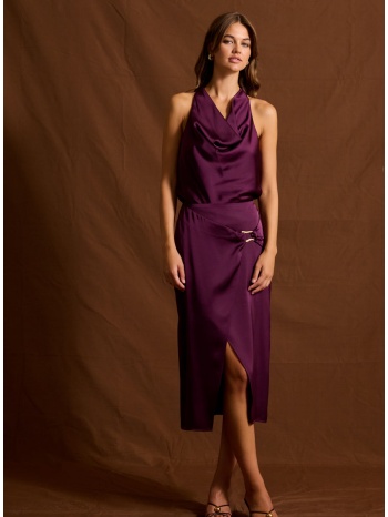 enzzo φούστα janice - μελιτζανί σε προσφορά