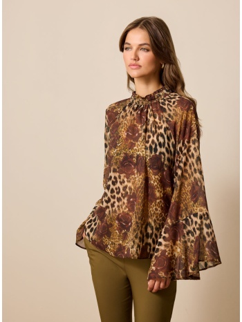 enzzo μπλούζα zyra - κάμελ σε προσφορά