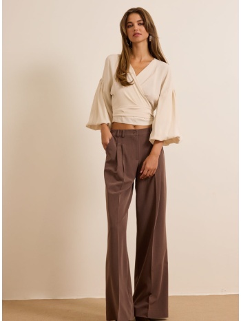 enzzo παντελόνι wendy - καφέ σε προσφορά