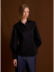 enzzo πουκάμισο beatrice - μαύρο