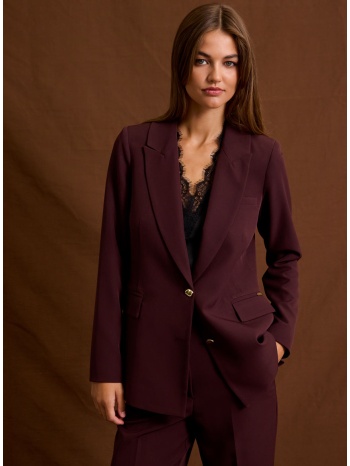 enzzo σακάκι velia - μπορντό σε προσφορά