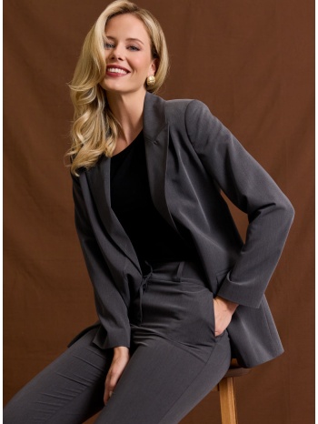 enzzo σακάκι tiffy - ανθρακί σε προσφορά