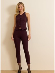 enzzo παντελόνι lindy - μελιτζανί