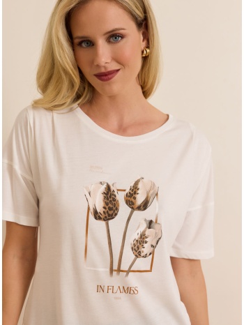 enzzo t-shirt kellie - εκρού σε προσφορά