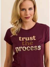 enzzo t-shirt katy - μελιτζανί