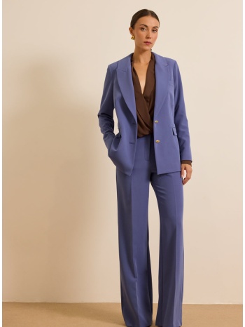 enzzo παντελόνα velia - μπλε ραφ σε προσφορά