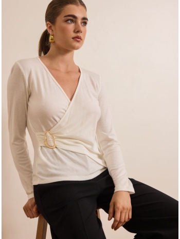 enzzo μπλούζα pola - εκρού σε προσφορά