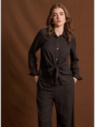 enzzo πουκάμισο melle - ανθρακί