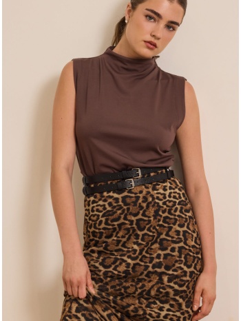 enzzo μπλούζα carlie - espresso σε προσφορά