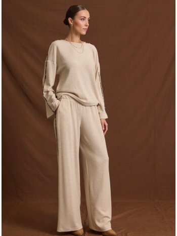 enzzo παντελόνι iliana - μπεζ σε προσφορά