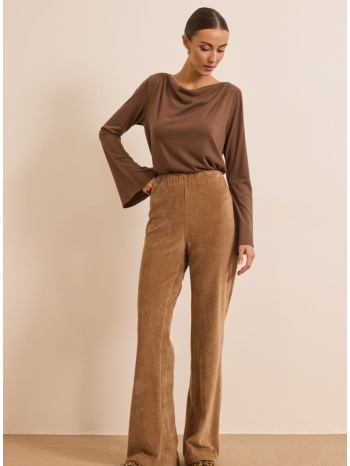 enzzo παντελόνι eva - μπεζ σε προσφορά