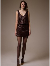 enzzo φούστα zinnie - espresso