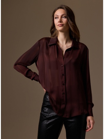 enzzo πουκάμισο ralia - καφέ σε προσφορά