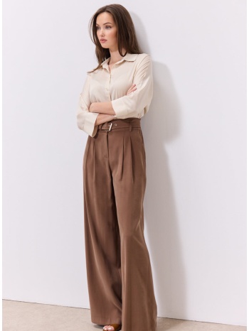 enzzo παντελόνα dorothy - καφέ